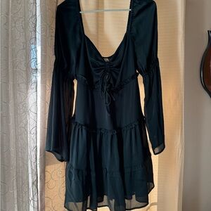 Emerald green christmas dress